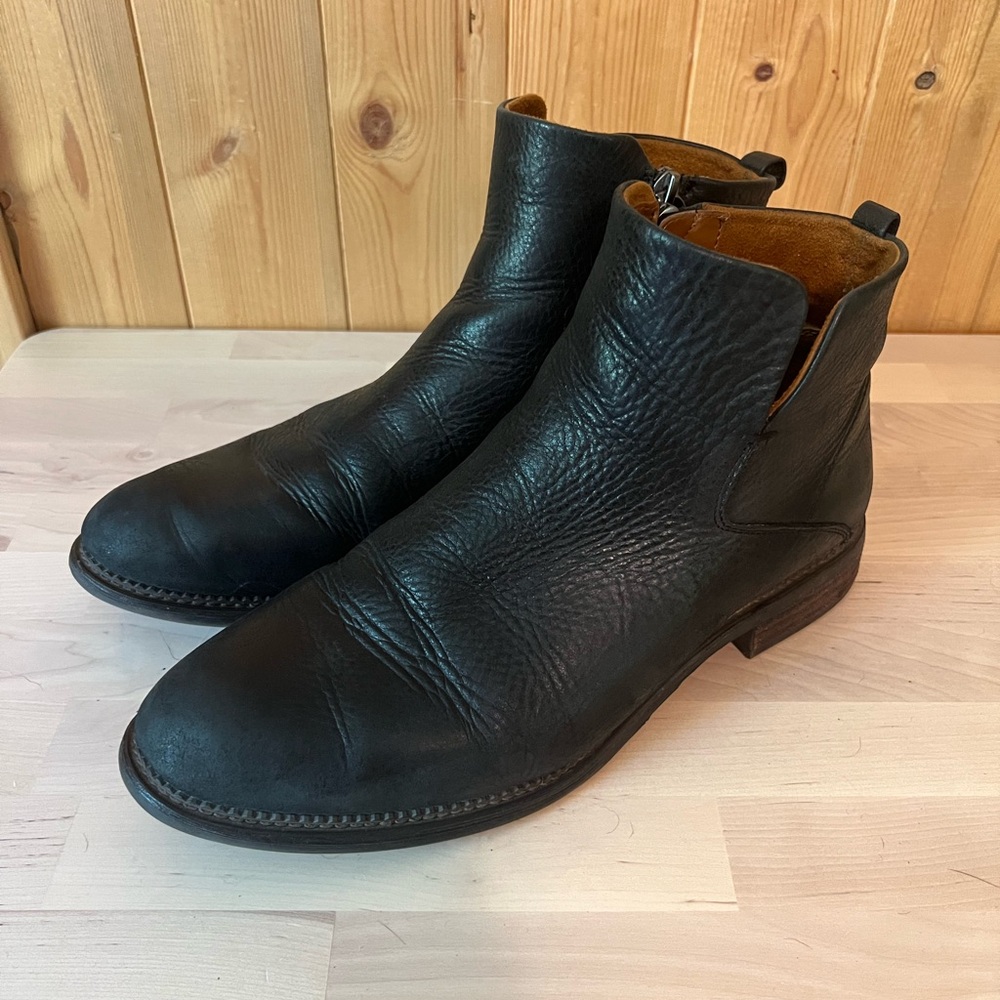 Franco Sarto Hyla Black Ankle Boots - size 11